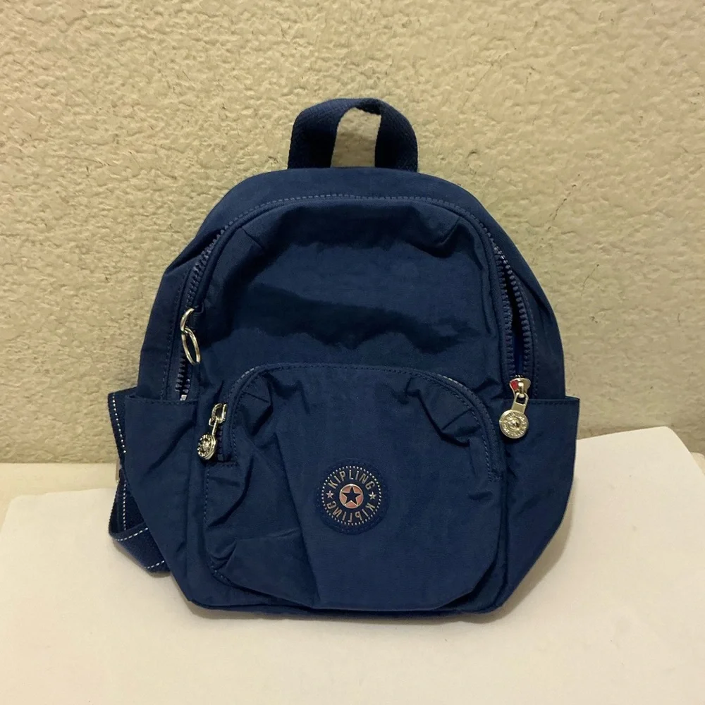 Kipling Navy Blue Backpack